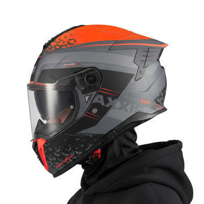 Casco Hawk Evo SV Dark Justice Gris Naranja Mate1