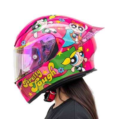 Casco KS1 Superpoderosas Rosado Brillo1