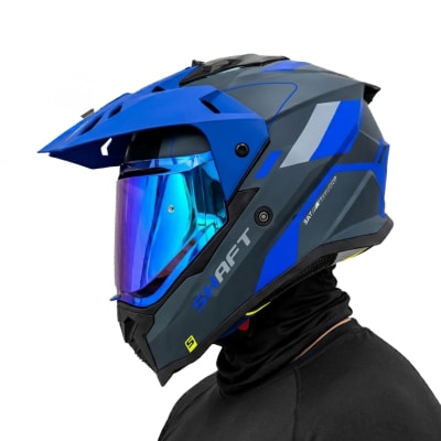 Casco MX360 Conway Azul Mate C/V.Azul1