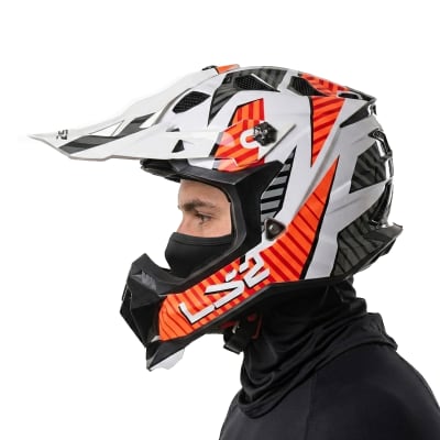 Casco MX700 Subverter Evo Astro Blanco Naranja Brillo1