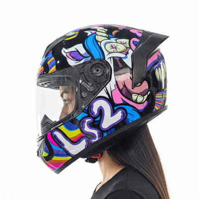 Casco NS352 Rookie Bubble Multicolor Brillo1