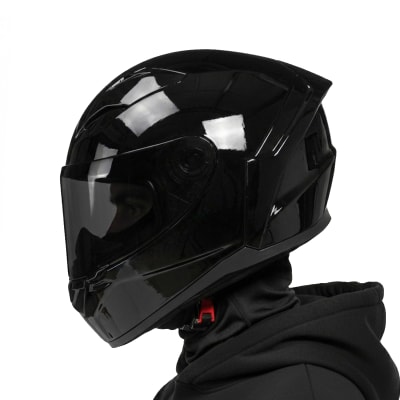 Casco Segment Solid Negro Brillo1