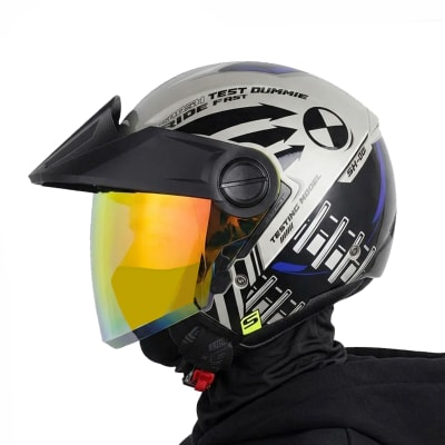 Casco SH212 Spring Head Arena Negro Brillo C/V.Rojo1