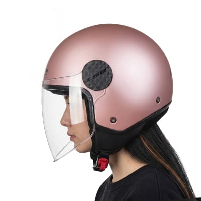 Casco OF558 Lux II Gold Rosado Mate1
