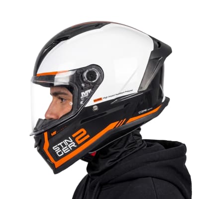 Casco Stinger 2 Core Blanco Negro Brillo1