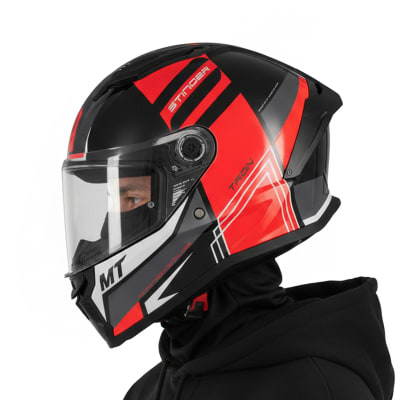 Casco Stinger 2 Tron Rojo Brillo1