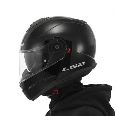 Casco FF908 Strobe Solid Negro Brillo1