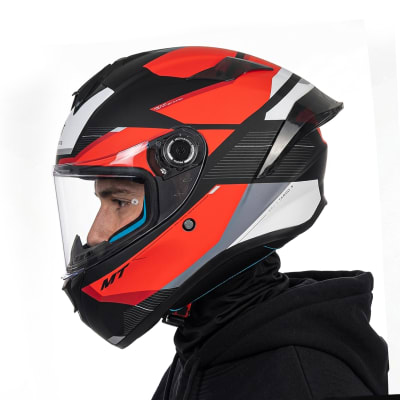 Casco Targo S Kay Rojo Blanco Mate1