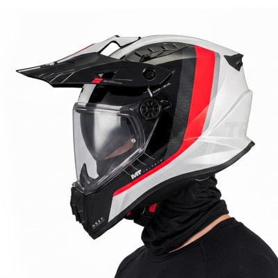 Casco Track SV Nomad Blanco Negro Brillo1