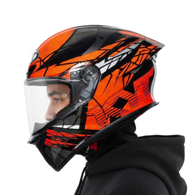 Casco TT-Revo Combustion Naranja Brillo1