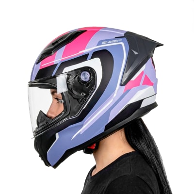 Casco FF810 Vigo Fokus Lila Blanco Mate1