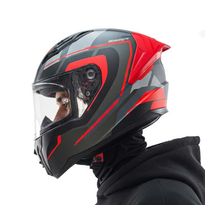 Casco FF810 Vigo Vision Gris Rojo Mate1