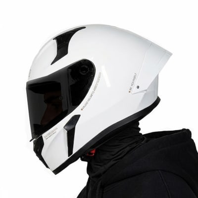 Casco X-357 Solid Blanco Brillo1
