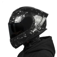 Casco 925 Solid Carbon Forjado Brillo Negro