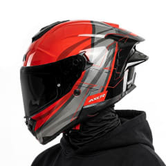 Casco Brutale Surges Rojo Gris Brillo