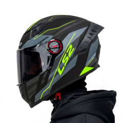 Casco FF816 Cosmos Beta Cobalto Plomo Amarillo Mate