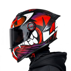 Casco FF816 Cosmos Hunter Rojo Blanco Mate