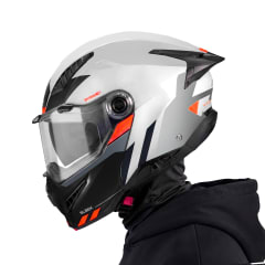 Casco Ghostfighter Sleek Negro Gris Brillo