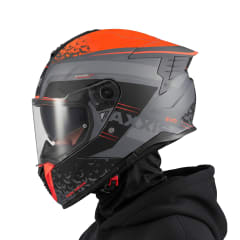 Casco Hawk Evo SV Dark Justice Gris Naranja Mate