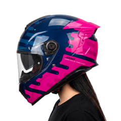Casco Hawk Evo SV Freshpaint Azul Morado Brillo