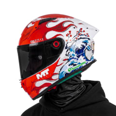 Casco KRE+ Yamanaka 2025 Rojo Blanco Brillo
