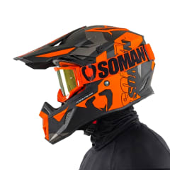 Casco M11 Hurricane Naranja Mate