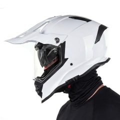 Casco MX800 City Cross Solid Blanco Brillo