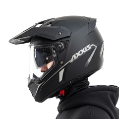 Casco MX803DS Wolf Solid Negro Mate