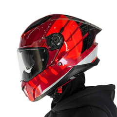 Casco Panther SV Flight Rojo Brillo