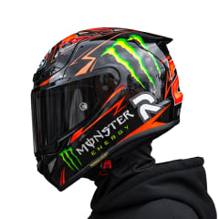 Casco RPH12 Quartararo Rojo Negro Brillo