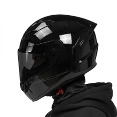 Casco Segment Solid Negro Brillo