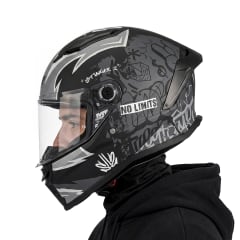 Casco Stinger 2 Tagger Gris Mate
