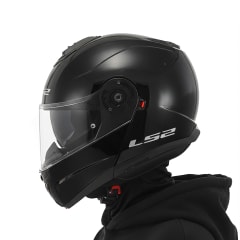 Casco FF908 Strobe Solid Negro Brillo