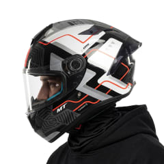 Casco Targo S Brik Negro Gris Brillo