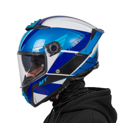 Casco Thunder 4SV Freeway Azul Brillo