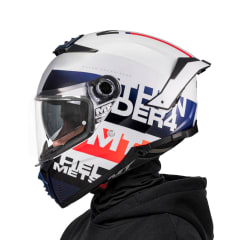 Casco Thunder 4SV Waves Blanco Brillo