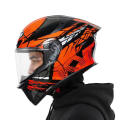 Casco TT-Revo Combustion Naranja Brillo