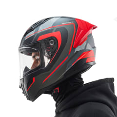 Casco FF810 Vigo Vision Gris Rojo Mate