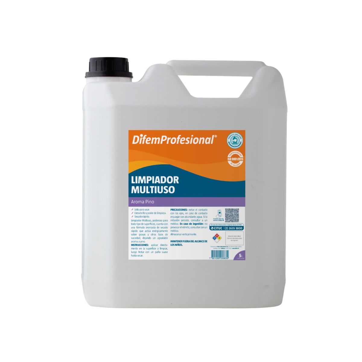 DIFEM LIMPIADOR MULTIUSO PROFESIONAL 5 LITROS1