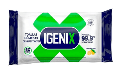 IGENIX DESINFECTANTE TOALLA HÚMEDA 50 UN1