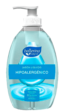 BALLERINA JABÓN 350 ML CON DOSIFICADOR HIPOALERGÉNICO1