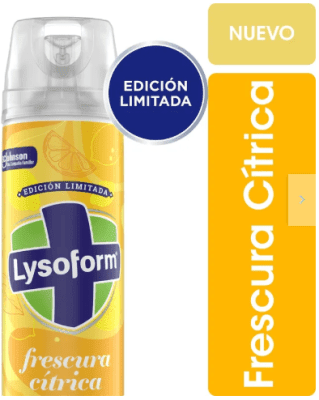 LYSOFORM DESINFECTANTE SPRAY 360 CC FRESCURA CÍTRICA1