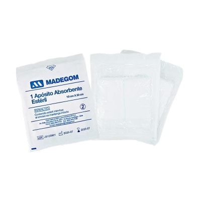 APOSITO DE GASA 10 X 20 CM1