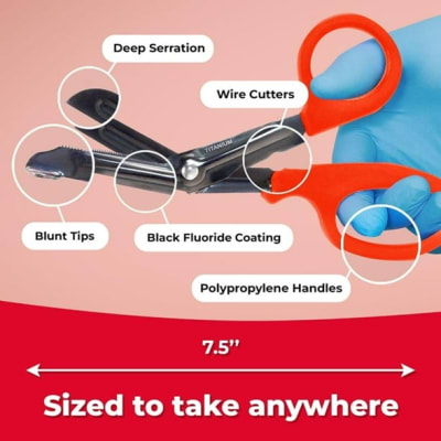 TIJERA EXTRICACION TITANIUM NARANJA CON NEGRO1