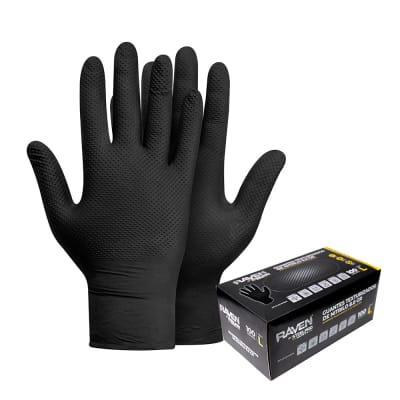 GUANTE NITRILO RAVEN TEXTURIZADO 8.0 GR1