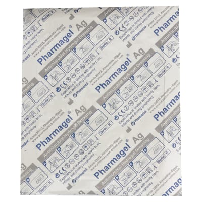 HIDROGEL CON PLATA LAMINA 10 X 10 CM1