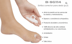 ESTRIBO CORRECTOR DE DEDO (PAR)