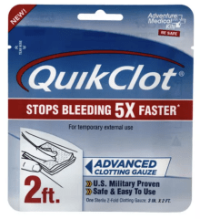 GASA HEMOSTATICA QUIKCLOT 3'' X 2ft