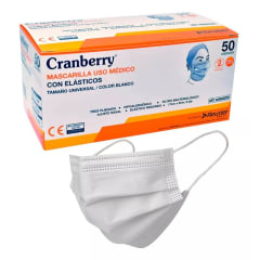 MASCARILLA 3 PLIEGUES BLANCA