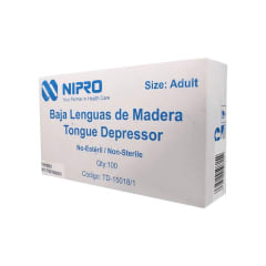 BAJA LENGUA DE MADERA X 100 UND